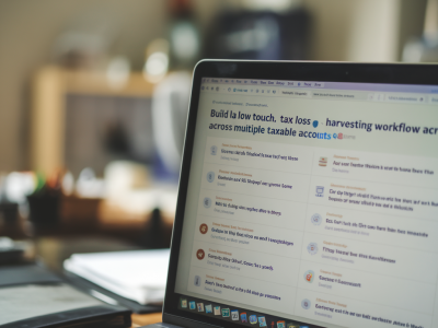 How to build a low-touch tax-loss harvesting workflow across multiple taxable accounts using free tools
