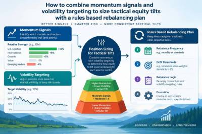 How to combine momentum signals and volatility targeting to size tactical equity tilts with a rules-based rebalancing plan