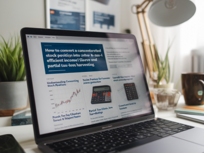How to convert a concentrated stock position into a tax‑efficient income sleeve using index options and partial tax‑loss harvesting