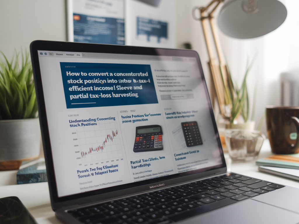 How to convert a concentrated stock position into a tax‑efficient income sleeve using index options and partial tax‑loss harvesting
