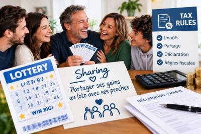 Sharing partager ses gains au loto avec ses proches: tax rules
