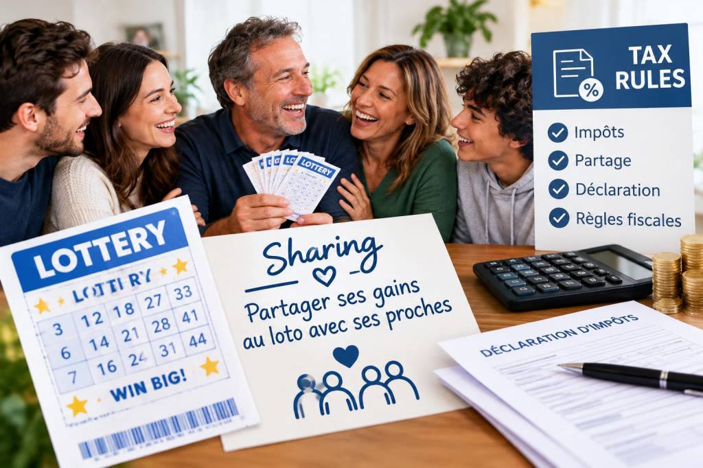 Sharing partager ses gains au loto avec ses proches: tax rules