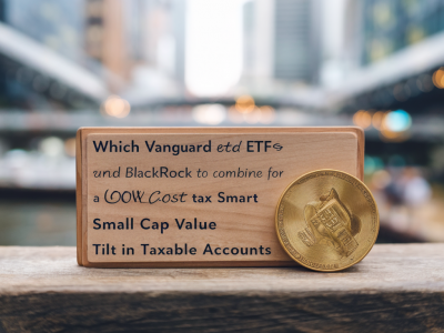 Which vanguard and blackrock etfs to combine for a low-cost, tax-smart small-cap value tilt in taxable accounts