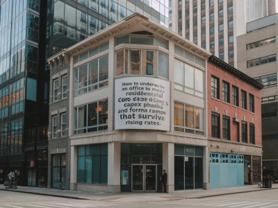 How to underwrite an office-to-residential conversion using zoning, capex phasing and pro forma rent ramps that survive rising rates