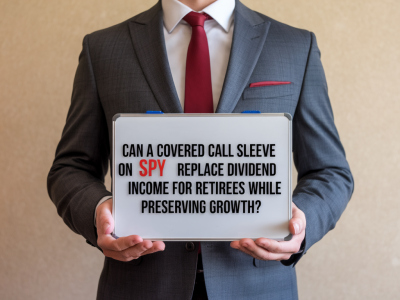 Can a covered-call sleeve on SPY replace dividend income for retirees while preserving growth