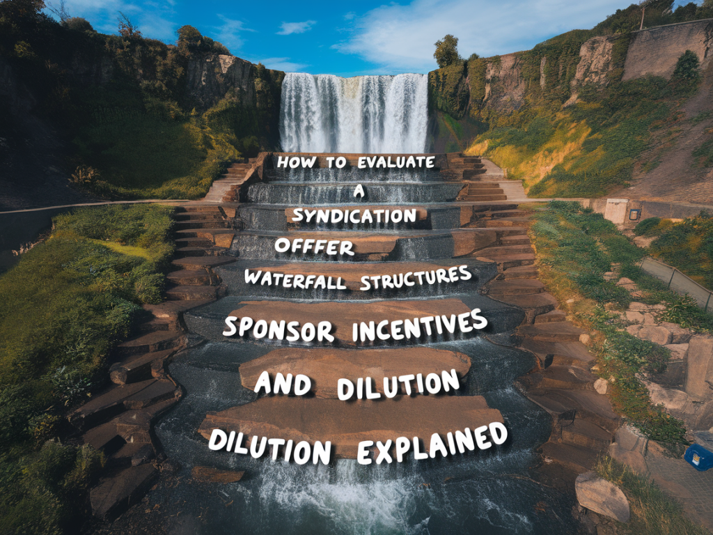 How to evaluate a syndication offer: waterfall structures, sponsor incentives and dilution explained